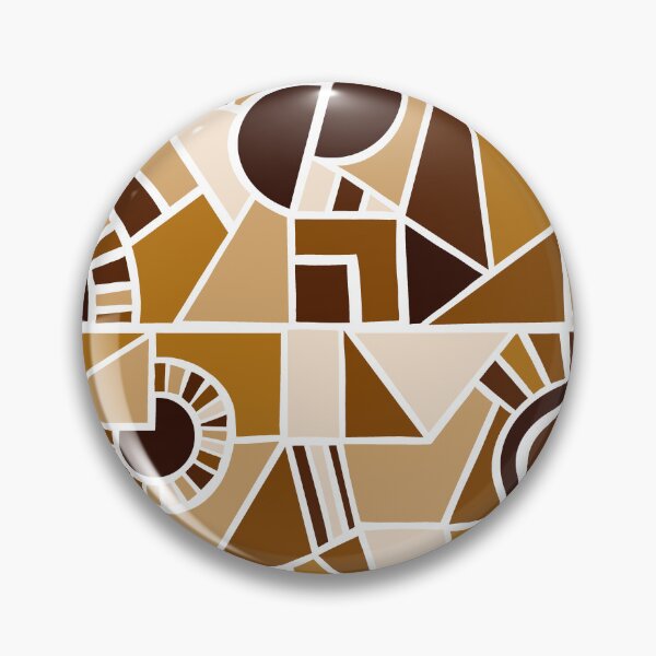 Artikelvorschau, Brown Quirky Shaped Geometric Patterns entworfen und verkauft von SemDesigns1.