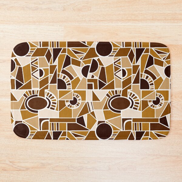 Artikelvorschau, Brown Quirky Shaped Geometric Patterns entworfen und verkauft von SemDesigns1.