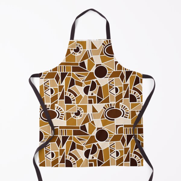 Artikelvorschau, Brown Quirky Shaped Geometric Patterns entworfen und verkauft von SemDesigns1.