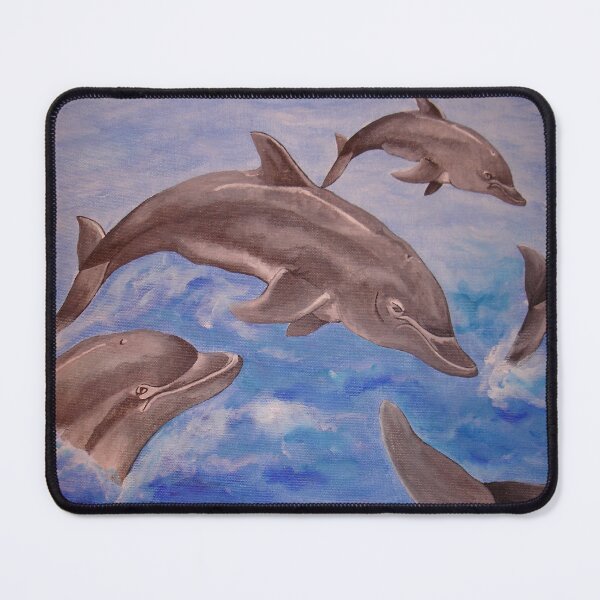 Item preview, A Pod of Playful Jumping Dolphins designed and sold by taiche.