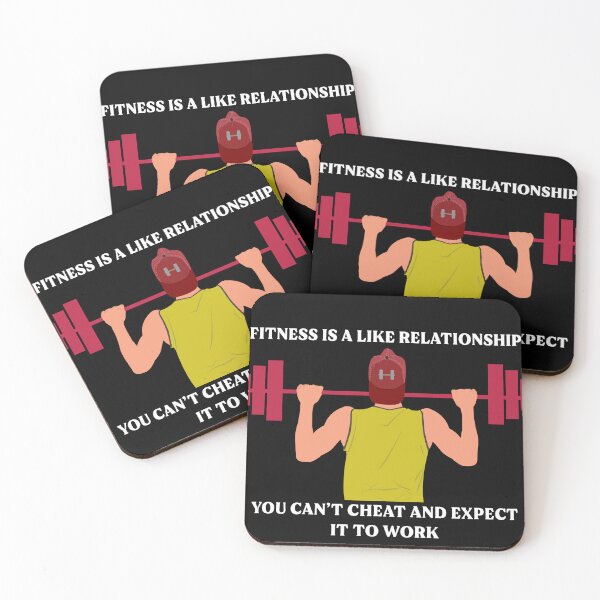 Item preview, fitness is a like relationship - funny fitness quotes designed and sold by Kast25.