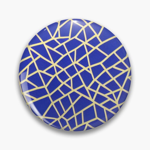 Item preview, Gold blue pattern designed and sold by Monlin.