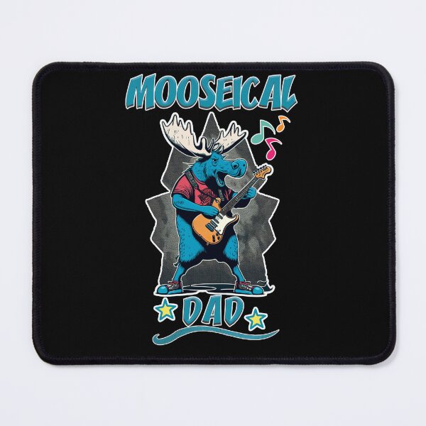 Item preview, Mooseical - Rock N Roll Dad Moose with a Electric Guitar designed and sold by RailoImage.