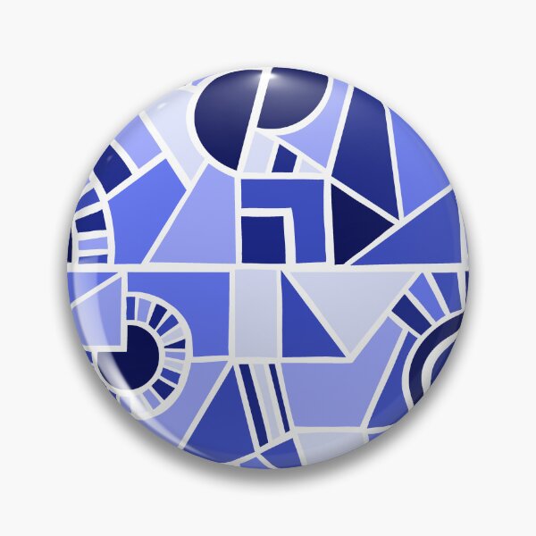 Artikelvorschau, Blue Quirky Shaped Geometric Patterns entworfen und verkauft von SemDesigns1.