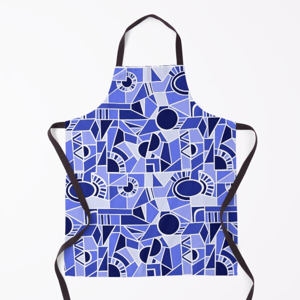 Artikelvorschau, Blue Quirky Shaped Geometric Patterns entworfen und verkauft von SemDesigns1.