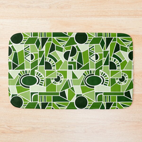 Artikelvorschau, Green Quirky Shaped Geometric Patterns entworfen und verkauft von SemDesigns1.