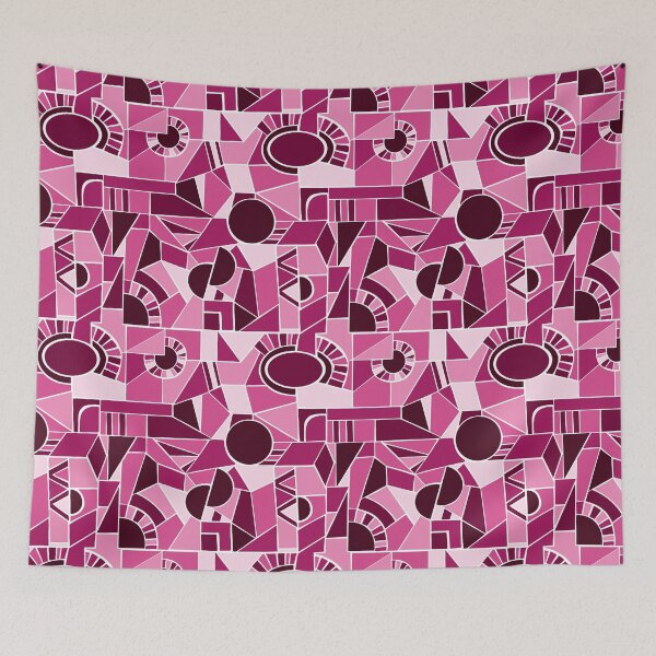 Artikelvorschau, Pink Quirky Shaped Geometric Patterns entworfen und verkauft von SemDesigns1.