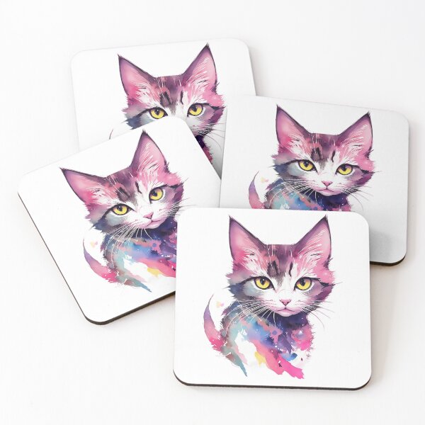 Item preview, Dreamy Cat: A Soothing Watercolor Illustration designed and sold by Arterat.