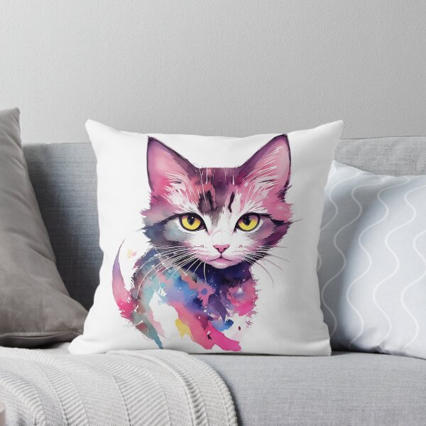 Item preview, Dreamy Cat: A Soothing Watercolor Illustration designed and sold by Arterat.