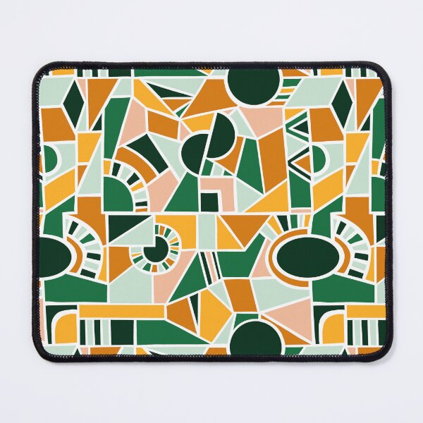 Artikelvorschau, Autumn - Green, Orange and Yellow Quirky Shaped Geometric Patterns entworfen und verkauft von SemDesigns1.