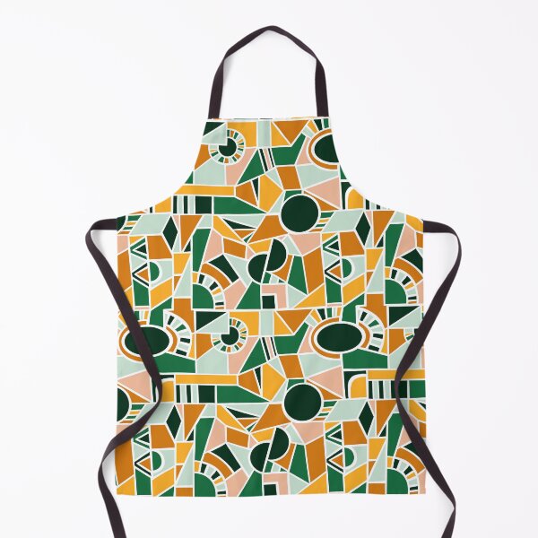 Artikelvorschau, Autumn - Green, Orange and Yellow Quirky Shaped Geometric Patterns entworfen und verkauft von SemDesigns1.