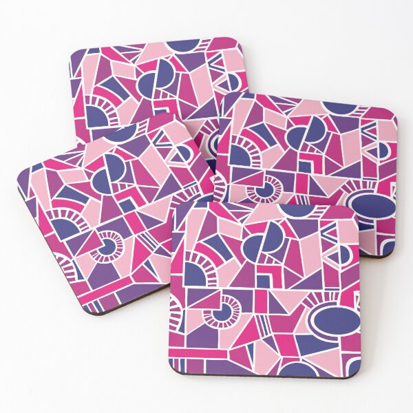 Artikelvorschau, Pinks and Purples - Quirky Shaped Geometric Patterns entworfen und verkauft von SemDesigns1.