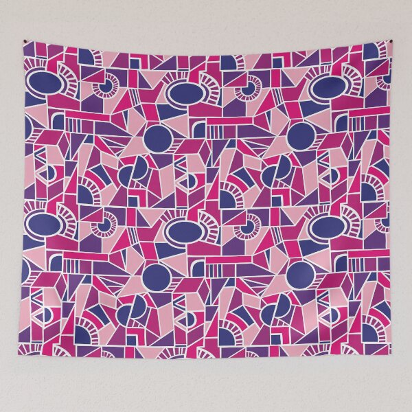 Artikelvorschau, Pinks and Purples - Quirky Shaped Geometric Patterns entworfen und verkauft von SemDesigns1.