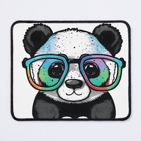 Item preview, Super Cute Panda with Glasses - Kawaii Cartoon Panda Bear designed and sold by JoshiexJames.