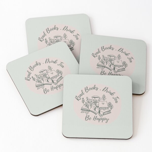 Item preview, Read books, drink tea, be happy designed and sold by All-The-Tees.