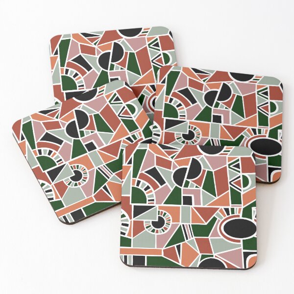 Artikelvorschau, Dull Dark Colours - Quirky Shaped Geometric Patterns entworfen und verkauft von SemDesigns1.