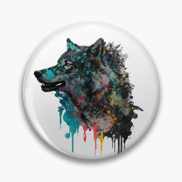Item preview, Colorful Wolf Collection: Unique Animal Artwork designed and sold by W I L O R F   . C O.