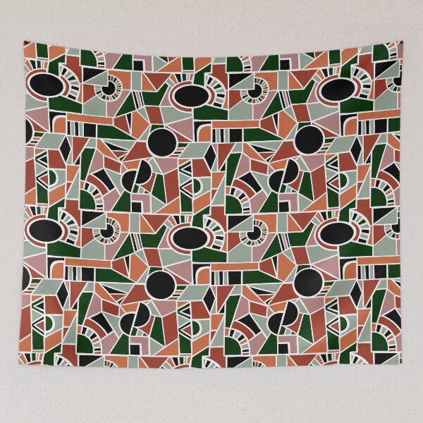 Artikelvorschau, Dull Dark Colours - Quirky Shaped Geometric Patterns entworfen und verkauft von SemDesigns1.