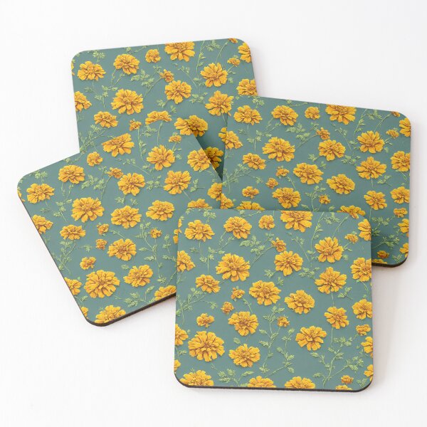 Item preview, Marigold Pattern for October designed and sold by FamiliarPufferfish.
