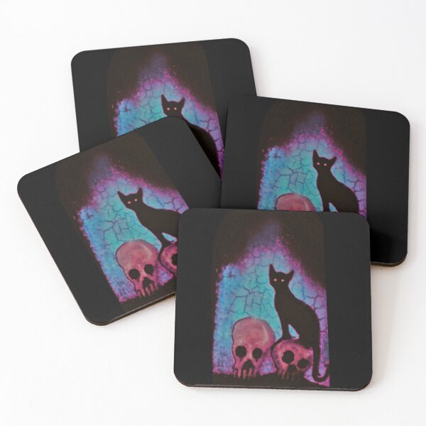 Item preview, Gato en calaveras 3aa designed and sold by piDolls ART by Red Ruin.
