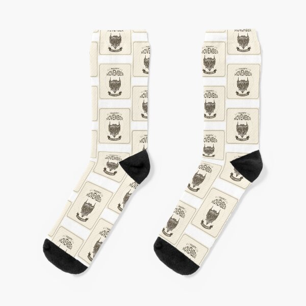 Happy Movember Premium Scoop Socken