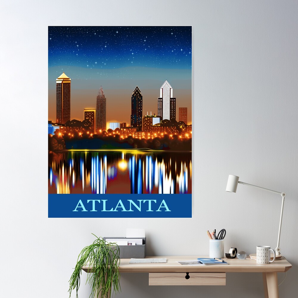 Vintage Atlanta Skyline Snapback | Braves Colors | Limited Edition!
