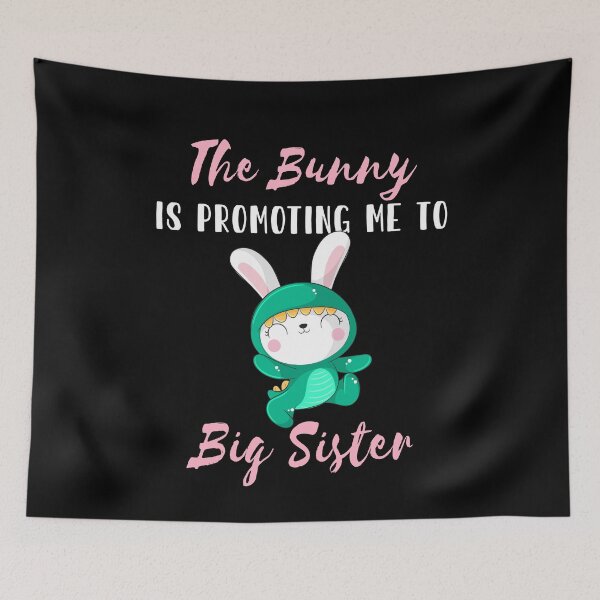 Item preview, Easter pregnancy announcement Bunny promoting to big sister Gift designed and sold by TMelonShop.