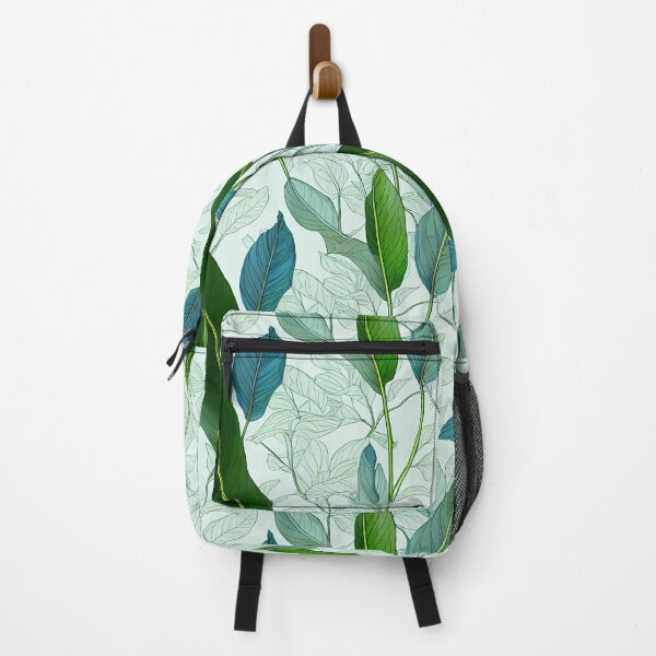Item preview, Green leaves in vintage pattern design, exotic tropical leaves designed and sold by lisaschaetzle.