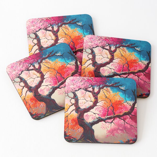 Item preview, Cherry Blossom Symphony: A Vibrant Oil Painting designed and sold by unusualstandout.