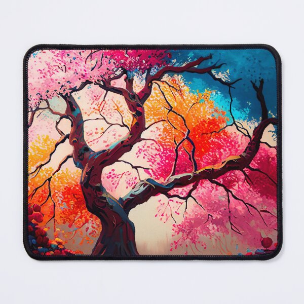 Item preview, Cherry Blossom Symphony: A Vibrant Oil Painting designed and sold by unusualstandout.