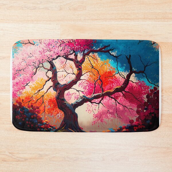 Item preview, Cherry Blossom Symphony: A Vibrant Oil Painting designed and sold by unusualstandout.