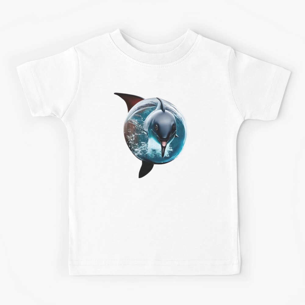 : Dolphins in The Sea Girls' Ruffle Neck T-Shirt - Infant Present  - Gifts for Sea Lovers - Ballerina Mauvelous, 5/6 : Clothing, Shoes &  Jewelry