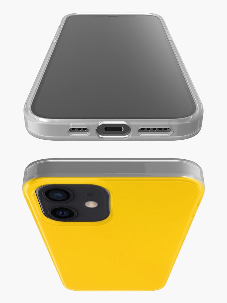 Alternate view of Yellow leather iPhone Case & Cover