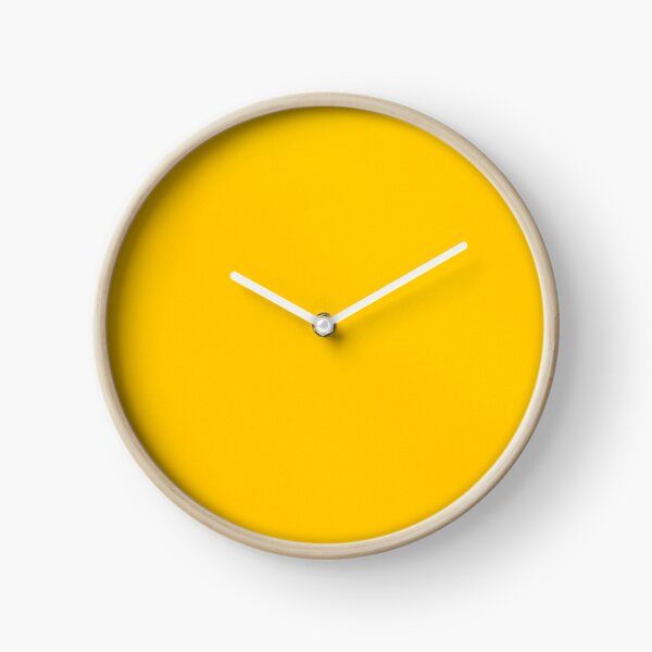 Yellow leather Clock