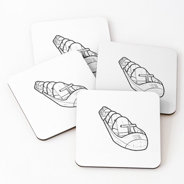 Item preview, Space Coaster Black and White Outline  designed and sold by Sommerman1.