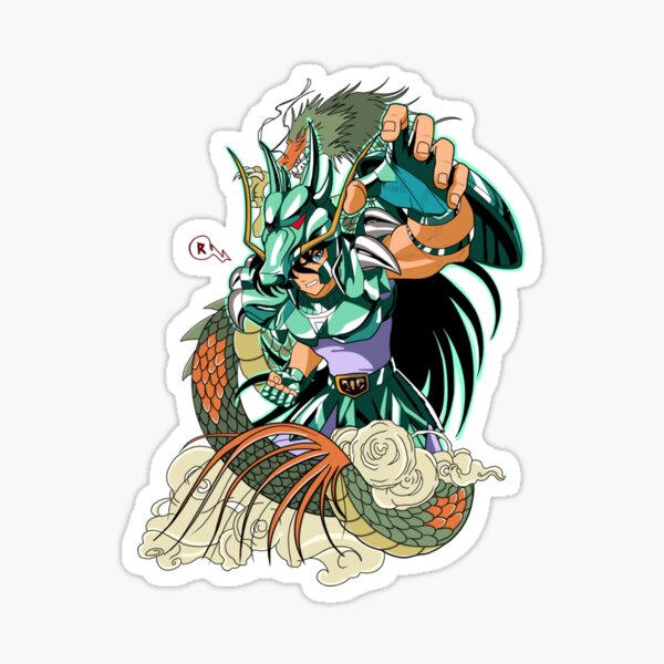 Shiryu saint seiya MANGA ANIME CARTOON CADEAU Sticker