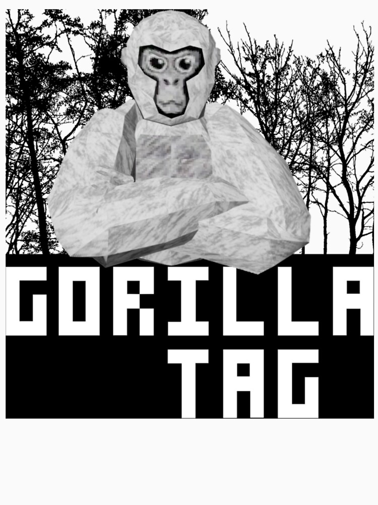 Retro gorilla tag shirt, gorilla tag merch monke boys gifts Black T-Shirt