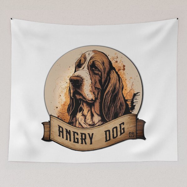 Item preview, Angry Dog : Basset Hound designed and sold by BWstudios.