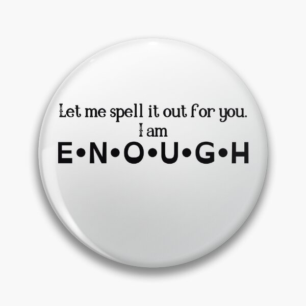 Item preview, I am enough - whimsical self-love designed and sold by TinyPurpleHouse.