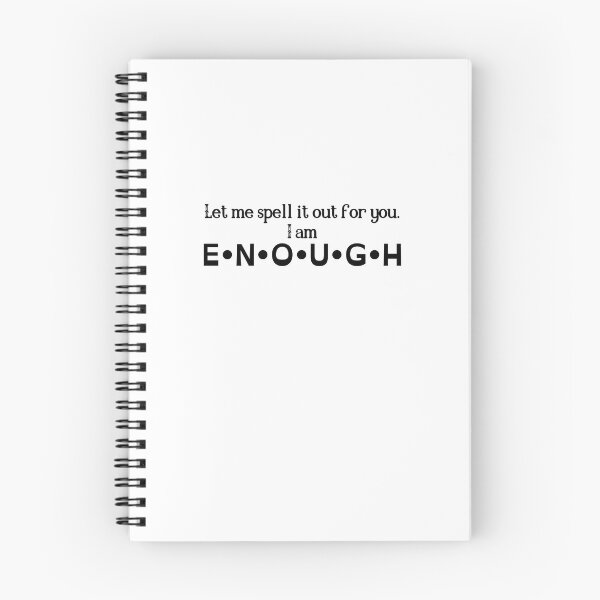 Item preview, I am enough - whimsical self-love designed and sold by TinyPurpleHouse.