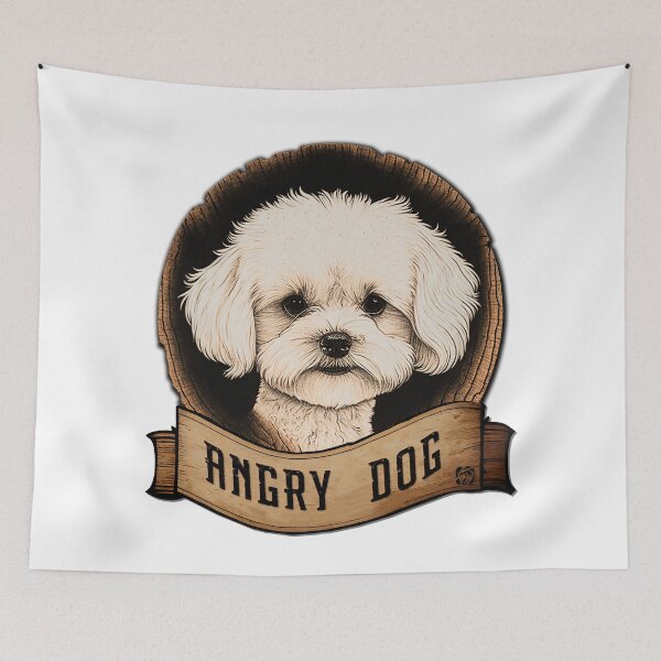 Item preview, Angry Dog: Bichon Frise designed and sold by BWstudios.