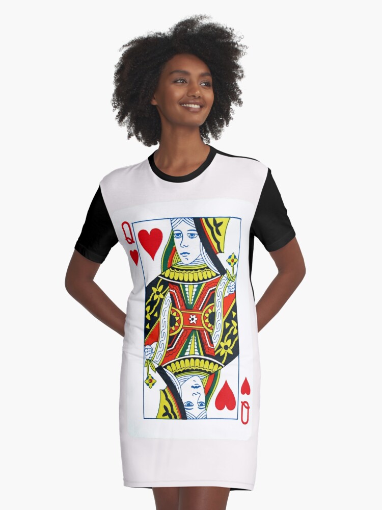 queen of hearts t shirt dress