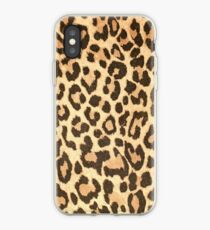 Leopard leather pattern texture closeup iPhone Case