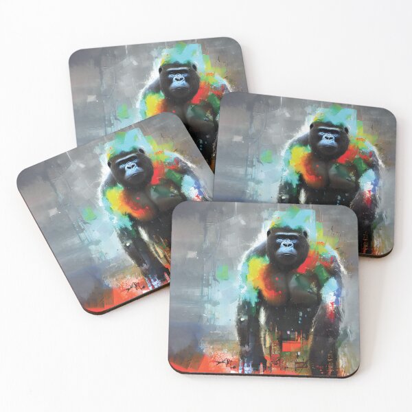 Item preview, Gorilla Abstract Painting designed and sold by The AI Art Gallery.
