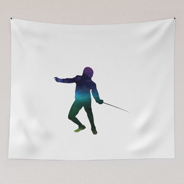 Item preview, Fencer Sport Dark Watercolor designed and sold by ProtonProject.