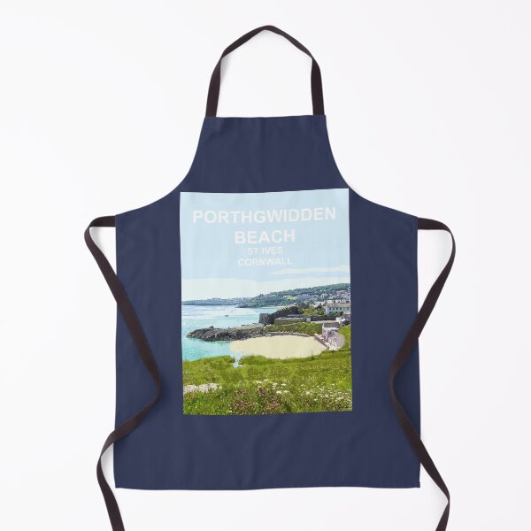 Item preview, Porthgwidden Beach St Ives Cornwall. Cornish gift. Travel poster designed and sold by BarbaraGlebska.