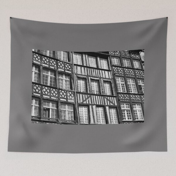 Item preview, Medieval house fronts, Rennes, monochrome designed and sold by paulboizot.