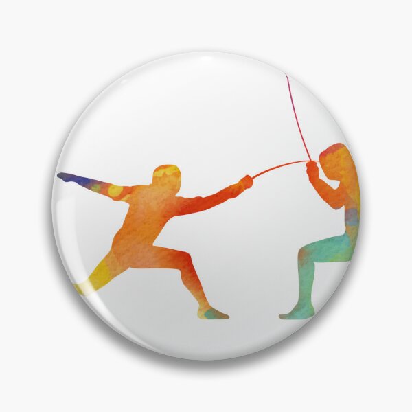 Item preview, Fencer Duel Watercolor designed and sold by ProtonProject.