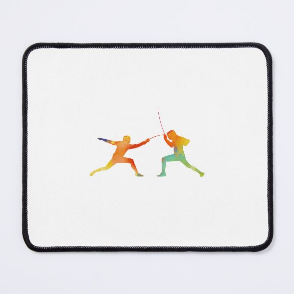 Item preview, Fencer Duel Watercolor designed and sold by ProtonProject.