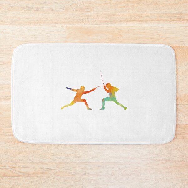 Item preview, Fencer Duel Watercolor designed and sold by ProtonProject.